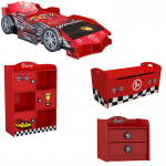 Set F1 Car - 4 piese v2 (pat, noptiera, biblioteca, bancuta lada)